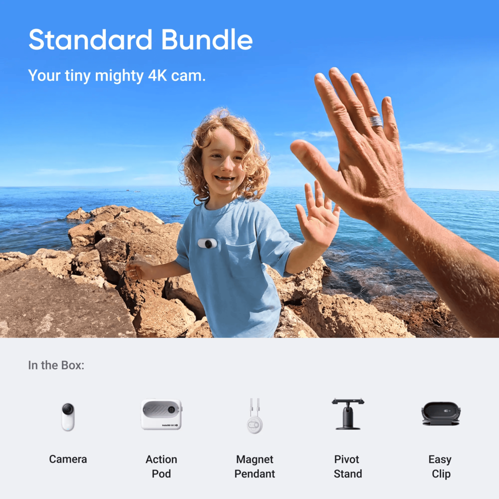 Екшн-камера Insta360 GO 3S Standard Edition Arctic White 128GB — фото 9