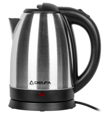 Електрочайник Delfa DK 3402 X, 1.7 л, 2200 Вт