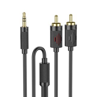 Кабель Aux Hoco UPA28 AUX 3.5 to dual RCA 1.5m