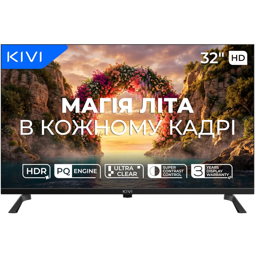 Телевизор KIVI 32H800KB, 32", HD, Google TV — изображение 2