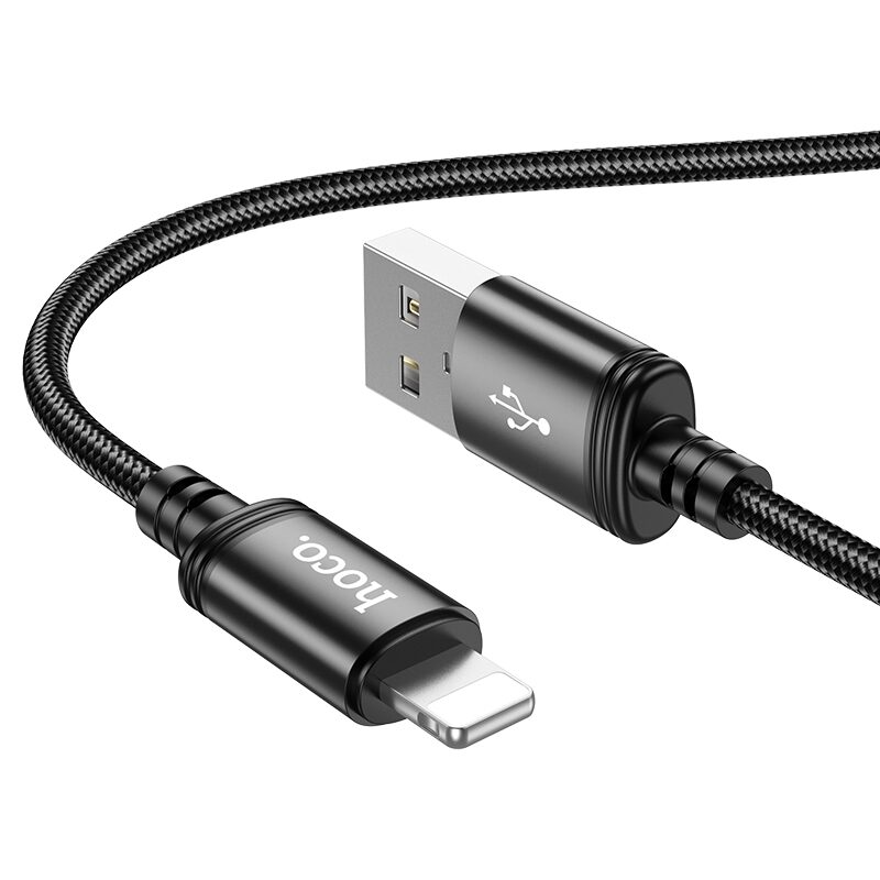 Кабель USB Hoco X89 Wind Lightning 2.4A 1m