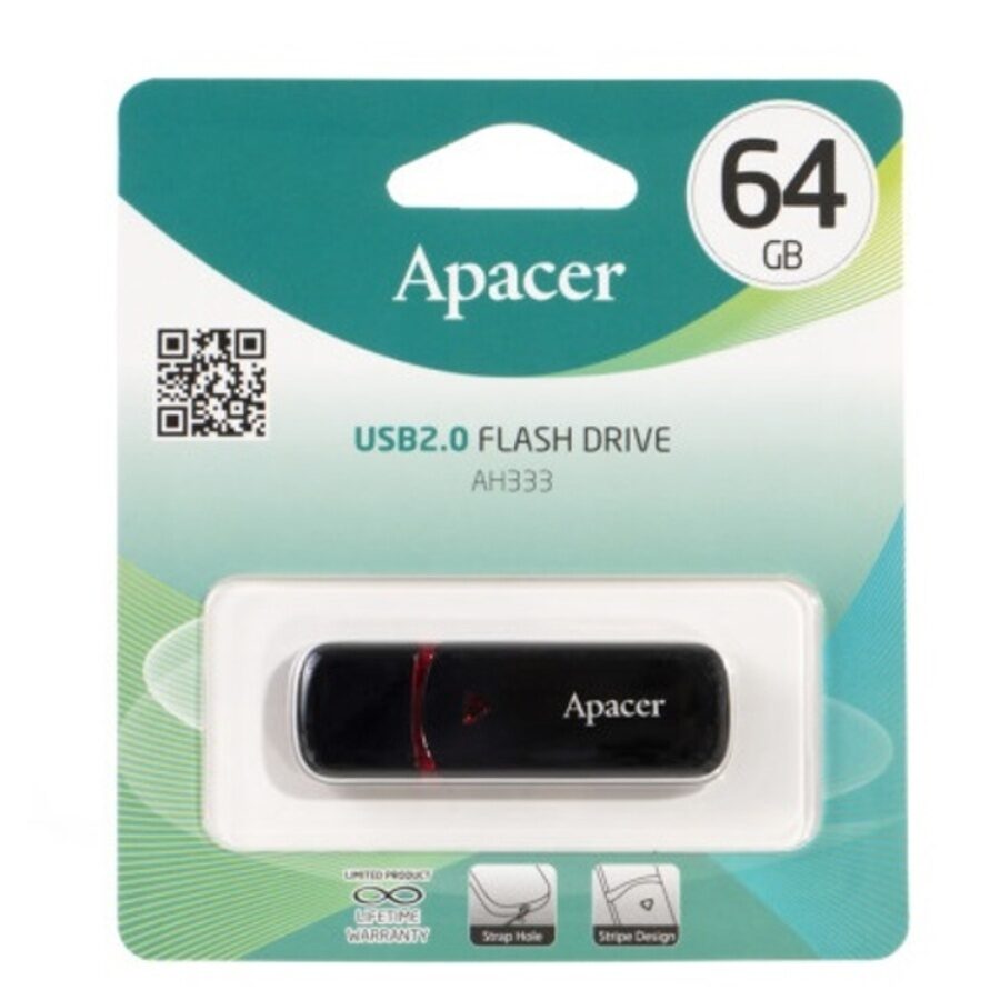 Флеш-накопичувач Apacer USB 2.0 AH333 64Gb — фото 3