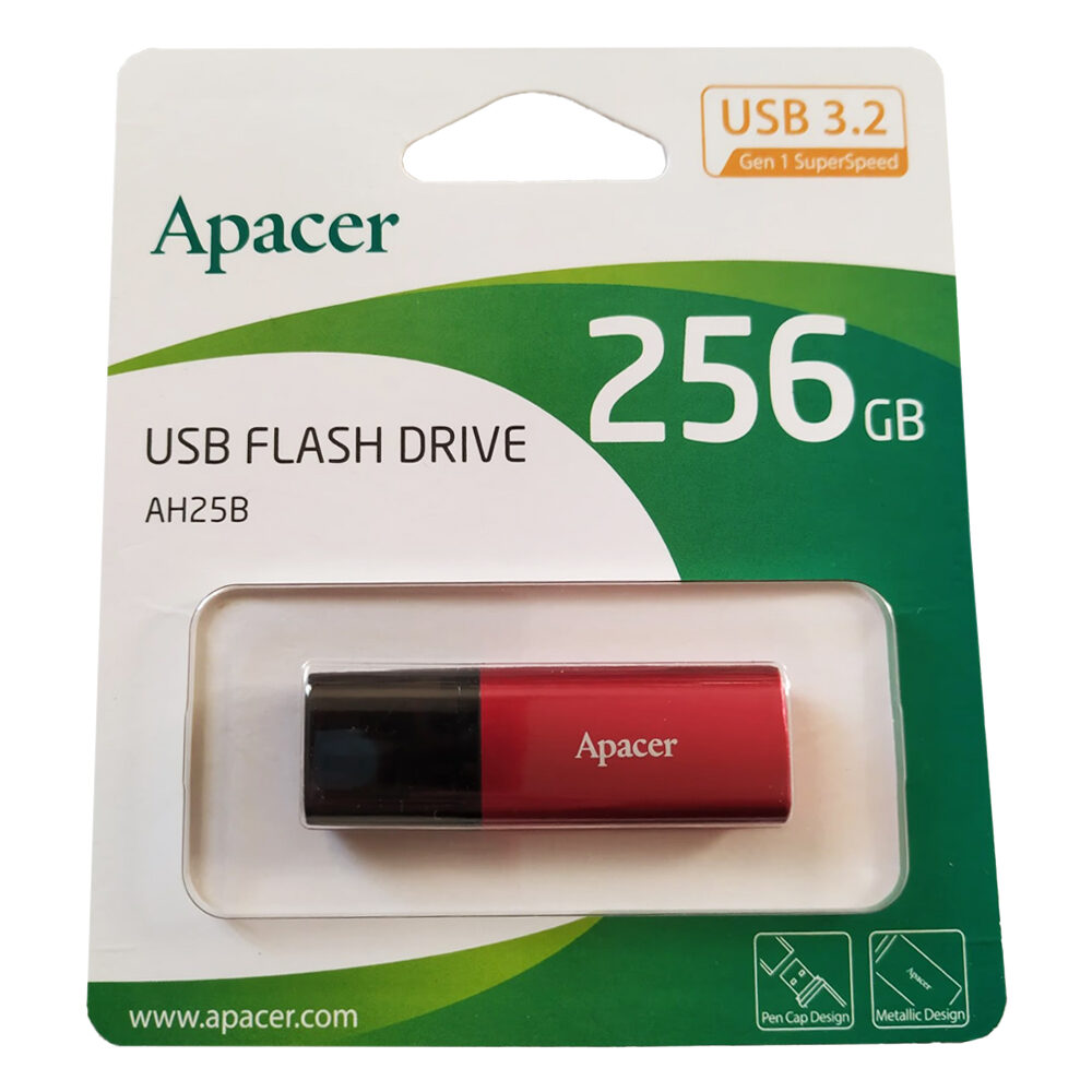 Флеш-накопичувач Apacer USB 3.2 Gen 1 AH25B 256Gb Red — фото 3
