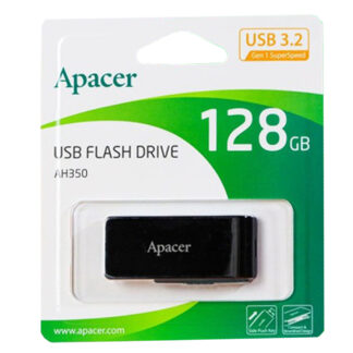 Флеш-накопичувач Apacer USB 3.2 Gen 1 AH350 128Gb Black — фото 3