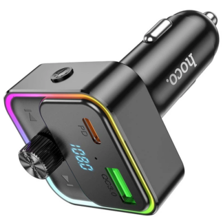 FM-модулятор Hoco E81 Fantasy, Bluetooth 5.0, PD 30W + QC 3.0