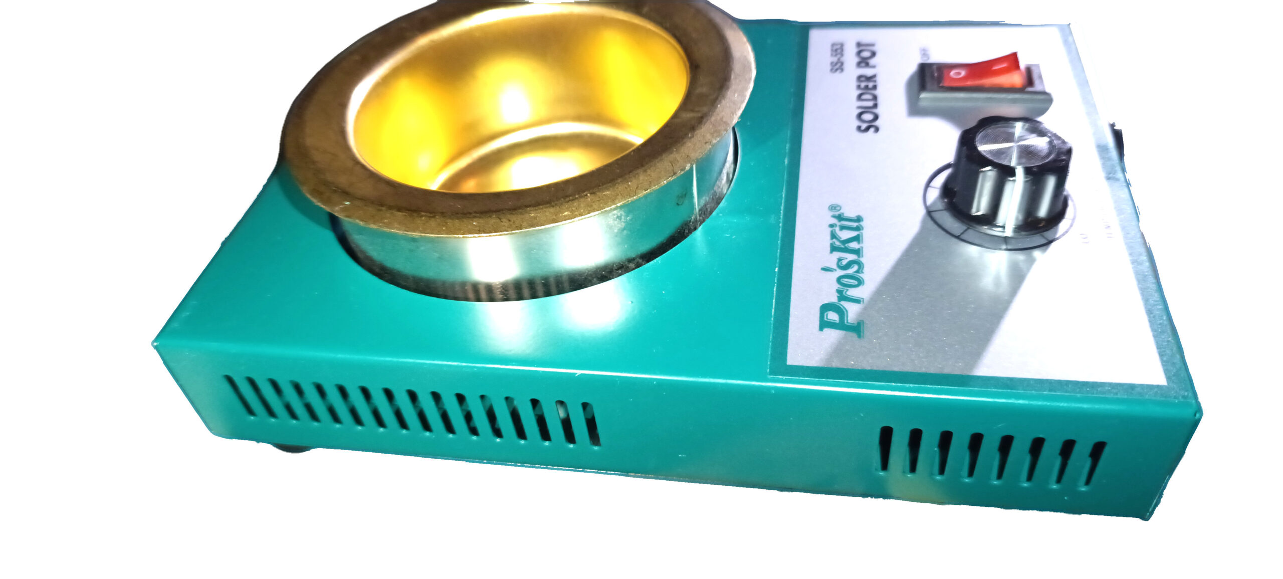 Паяльная ванна Pro'sKit SS-553H 250 Вт, тигель Ø80 мм, 100–450°C — изображение 2