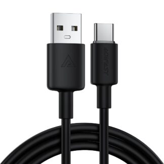 Кабель Acefast C25-04 USB Type-A to USB Type-C силіконовий чорний