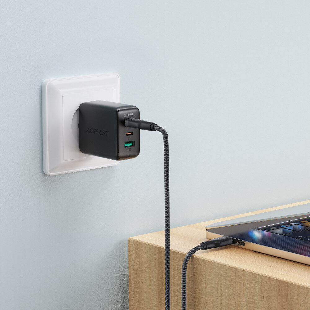 Кабель Acefast C8-03 USB-C to USB-C charging data cable Black — фото 6