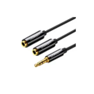 Кабель аудіо 25 см Ugreen AV134 3.5mm Male to 2 Female 20816