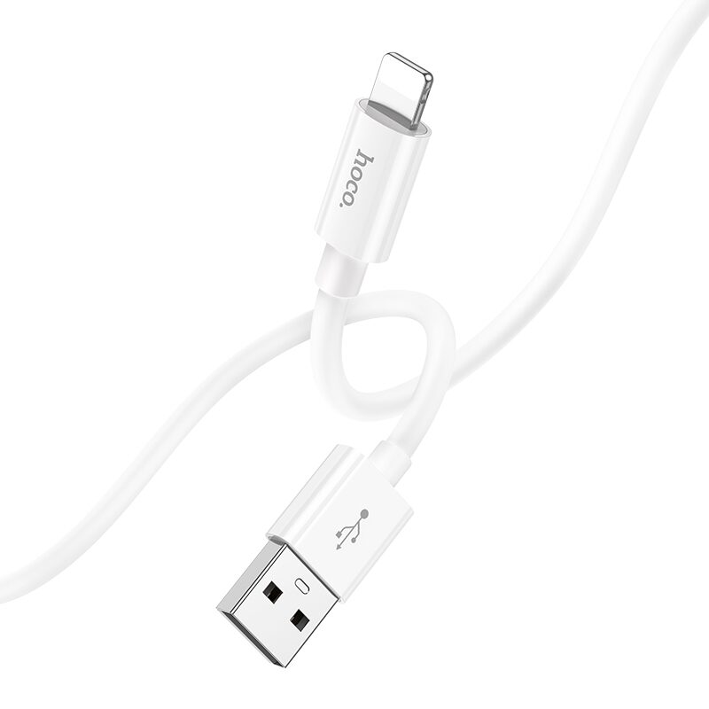 Кабель для iPhone iPad Hoco X87 Magic USB Lightning 1 м білий
