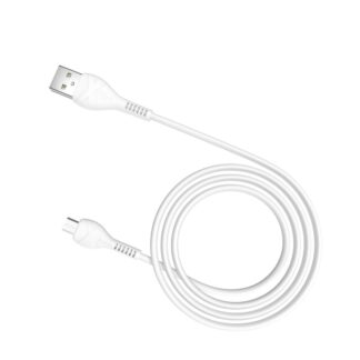 Кабель Hoco X37 USB to Micro 2.4A, 1m, PVC, PVC connectors, White