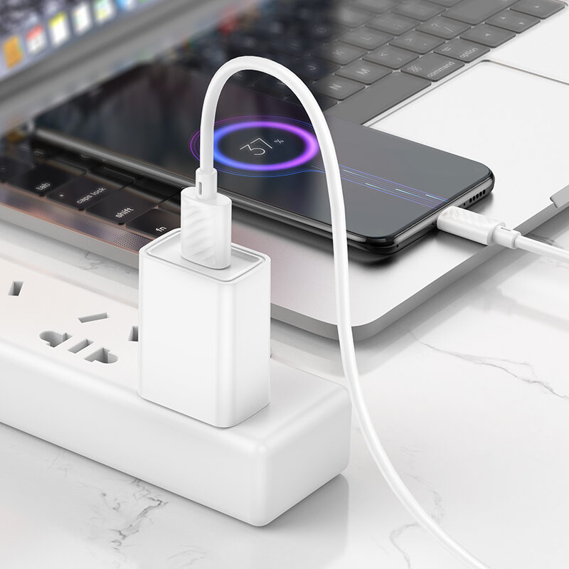 Кабель Hoco X88 Gratified charging data cable for Micro White — фото 5