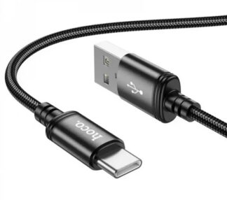 Кабель Hoco X89 Wind USB – Type-C 3A 1 м нейлонове обплетення чорний