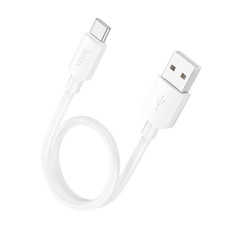 Кабель Hoco X96 Hyper 27W charging data cable Type-C (L=0.25M) White