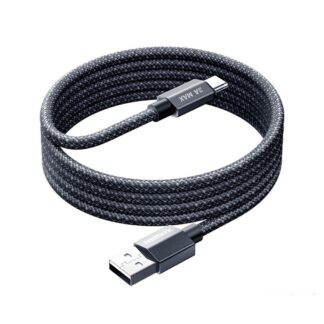 Кабель Remax Phantom aluminum alloy light fast charging braided data cable 1.2M CB01(A-C)