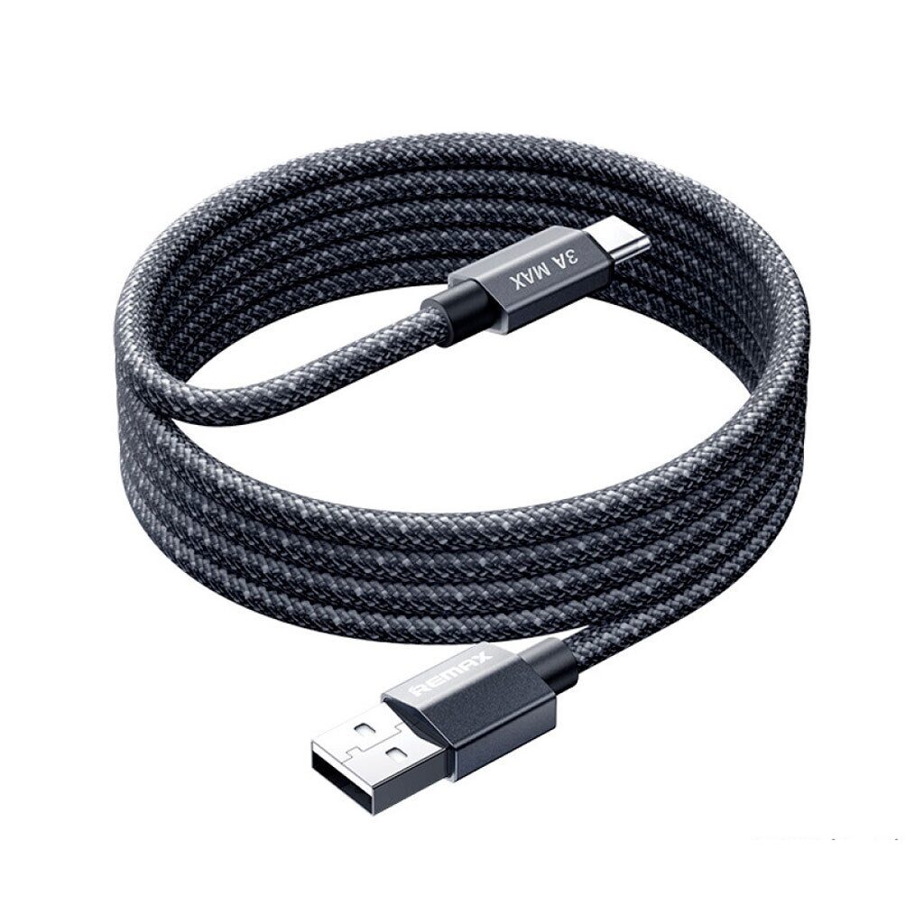 Кабель Remax Phantom aluminum alloy light fast charging braided data cable 1.2M CB01(A-C)