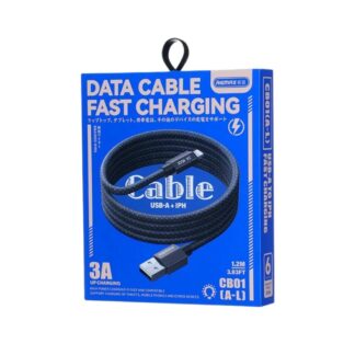 Кабель Remax Phantom aluminum alloy light fast charging braided data cable 1.2M CB01(A-L) — фото 3