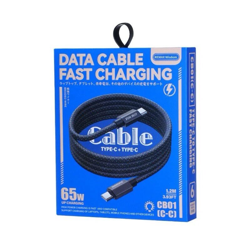 Кабель Remax Phantom aluminum alloy light fast charging braided data — фото 3