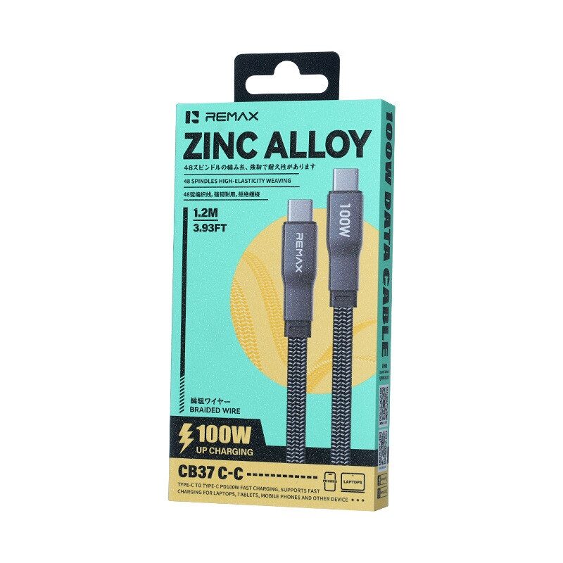 Кабель Remax Pisces Series Zinc Alloy Braided Data Cable CB37 1.2M — фото 3
