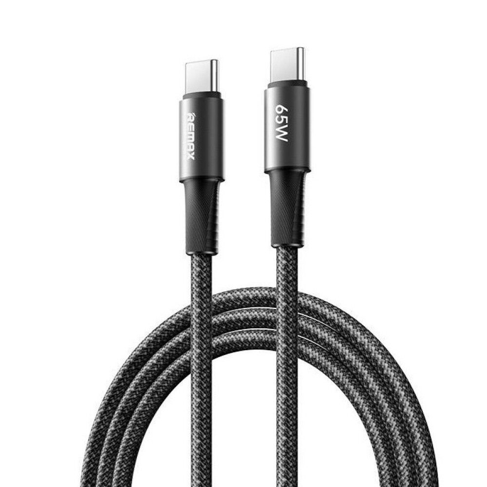 Кабель REMAX WindSpeed Series Fast charging aluminum alloy braided data cable 1.2M CB25/CB23 (C-C) 65W — фото 4