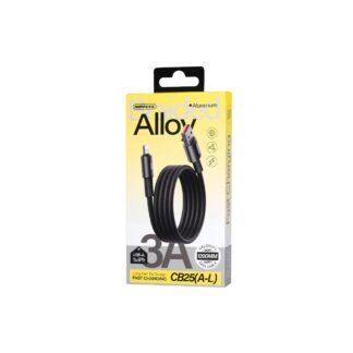 Кабель Remax WindSpeed Series Fast charging aluminum alloy braided data cable CB25 (A-L) 3A - Black 1.2M — фото 3