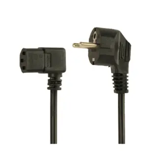 Кабель силовий, CEE7/7-C13, 90 градусів, довжина 1.8 м, VDE, 3*0.75