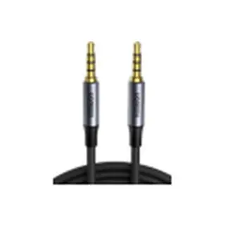 Кабель Ugreen AV183 3.5mm to 3.5mm 4-Pole M/M Audio Cable Alu Case 1 м Серый 10648