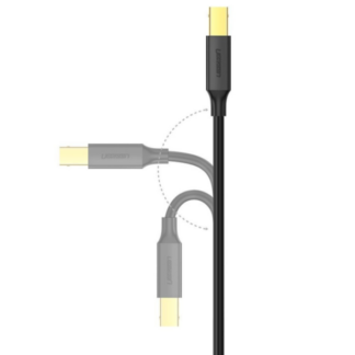 Кабель Ugreen US135 USB 2.0 AM to BM Print Cable 5m Black