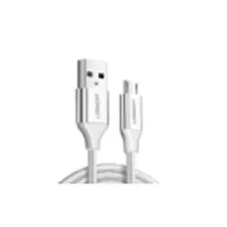 Кабель Ugreen US290 USB 2.0 to Micro Cable Nickel Plating Aluminum Braid 2A 2 м Белый 60153