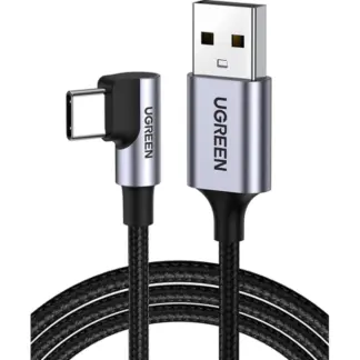 Кабель USB 2.0 3 м Ugreen US284 Type-C угловой 70255