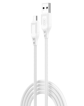 Кабель XO для Android USB — Micro-USB 2.4A 1 м білий (NB235)