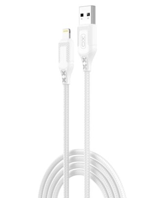 Кабель XO для iPhone USB — Lightning 2.4A 1 м білий (NB235)