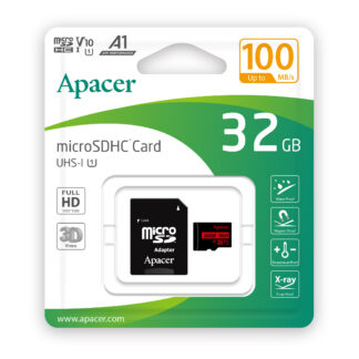 Карта пам'яті microSDHC (UHS-1) Apacer 32Gb 10 V10 A1 R100MB/s — фото 3