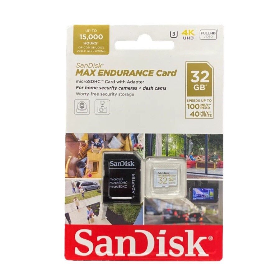 Карта пам'яті microSDHC (UHS-1 U3) SanDisk Max Endurance 32Gb class 10 — фото 3