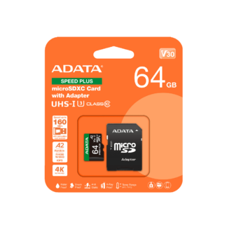 Карта пам'яті microSDXC (UHS-1 U3) A-Data Speed Plus 64Gb Class 10 V30 — фото 3
