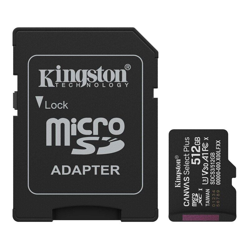 Карта пам'яті microSDXC (UHS-1 U3) Kingston Canvas Select Plus Gen3