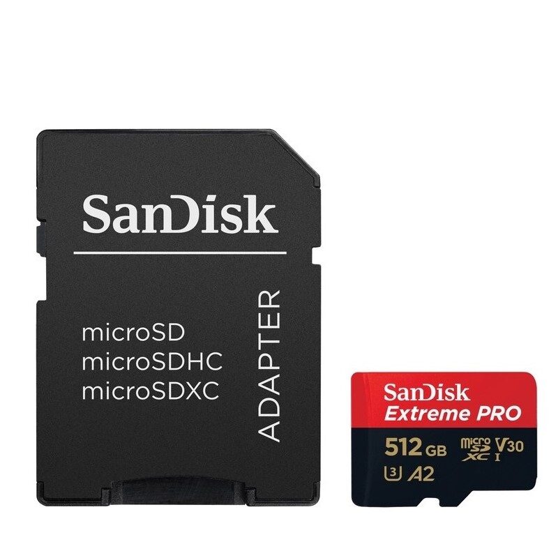 Карта пам'яті microSDXC (UHS-1 U3) SanDisk Extreme Pro A2 512Gb class — фото 5