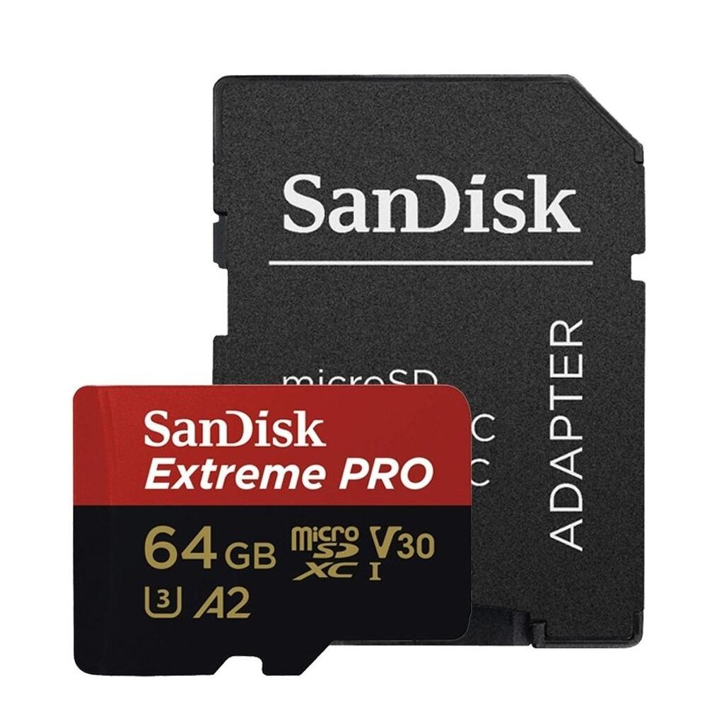 Карта пам'яті microSDXC (UHS-1 U3) SanDisk Extreme Pro A2 64Gb class