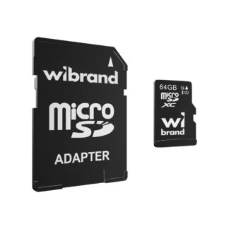 Карта памяти microSDXC Wibrand 64 Гб, класс 10, UHS-I