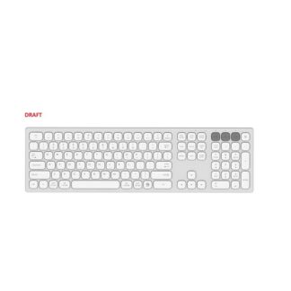 Клавіатура ножична 2E KS270 WL/BT EN/UK/RU сріблясто-біла (105key)