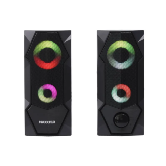 Колонки Maxxter CSP-U002RGB, 6 Вт, USB, RGB підсвічування, чорні