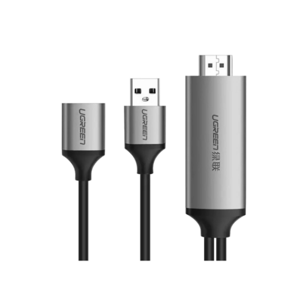 Конвертер Ugreen CM151 USB to Hdmi Digital AV Adapter 1.5m Gray