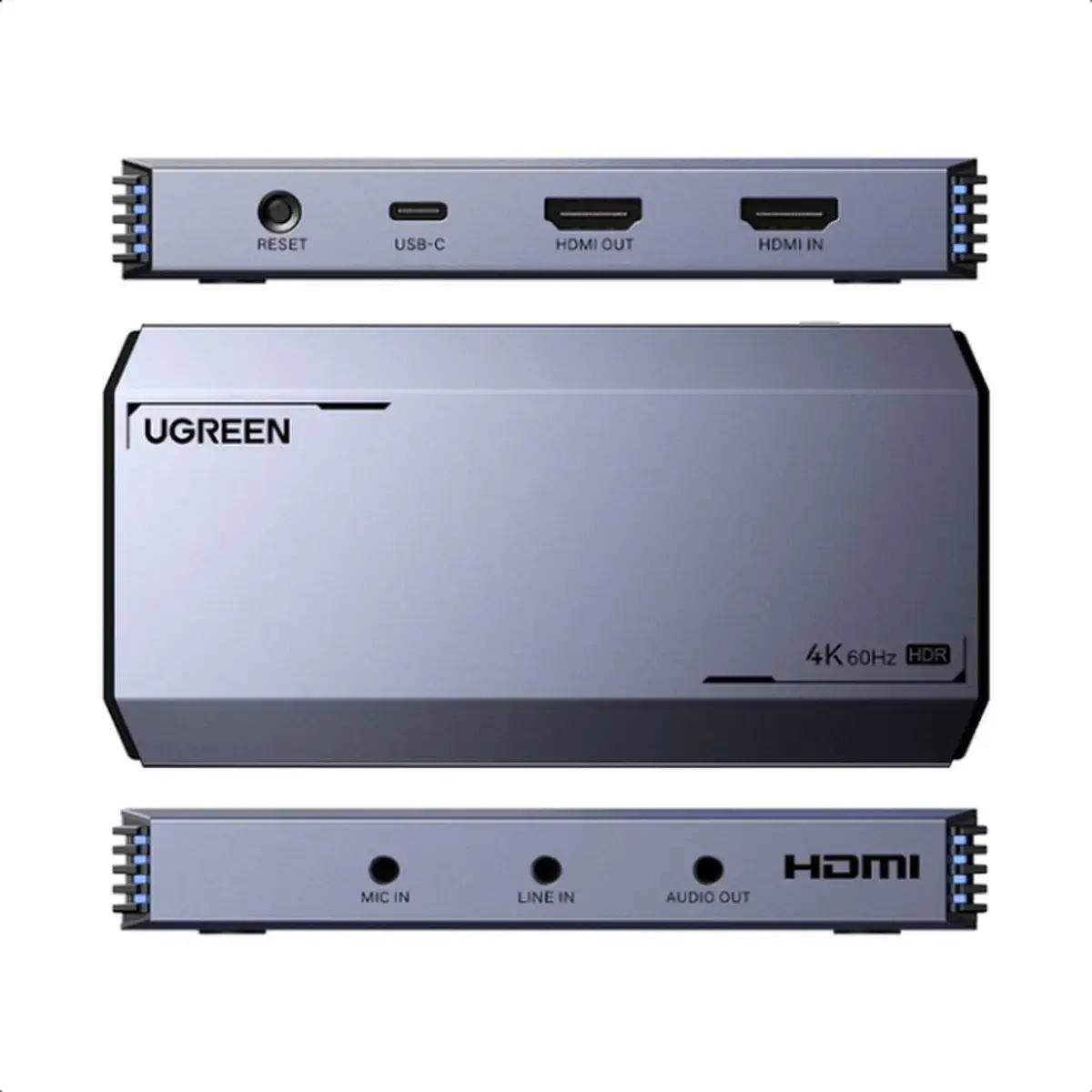 Конвертор сигналу Hdmi 4K@60Hz Ugreen CM700 Сірий 25173 — фото 2