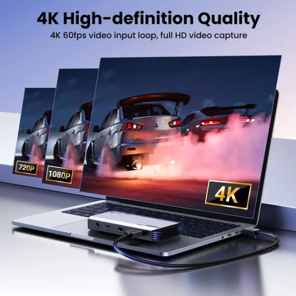 Конвертор сигналу Hdmi 4K@60Hz Ugreen CM700 Сірий 25173 — фото 4