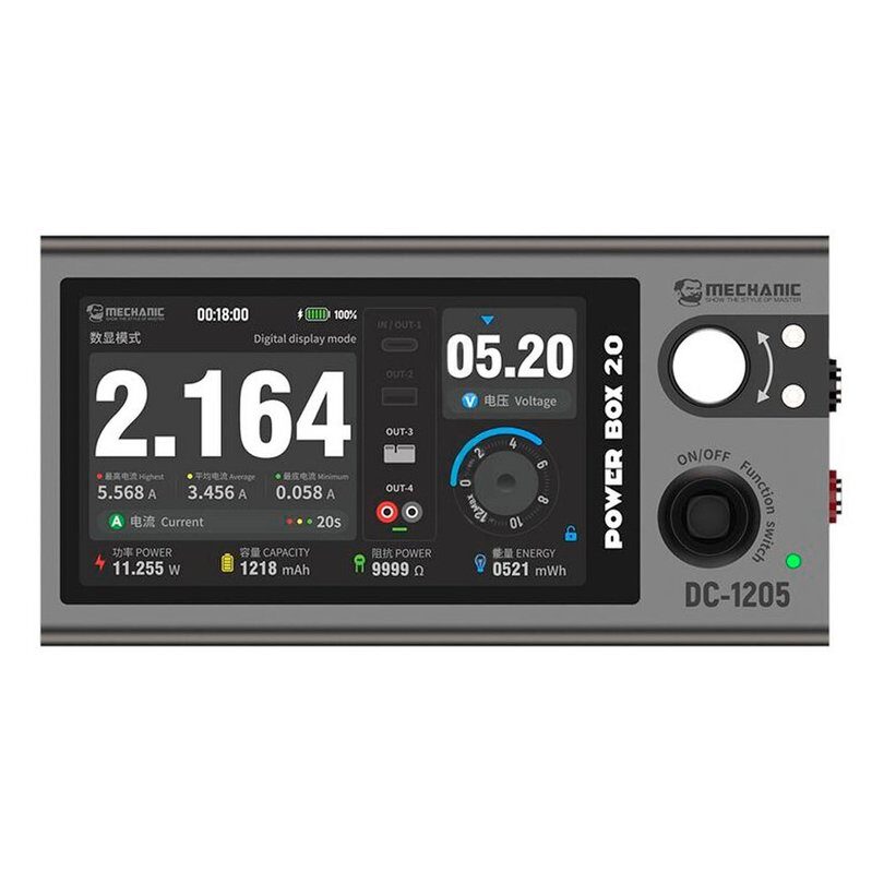 Лабораторний блок живлення Mechanic Power Box 2.0 45W Type-C PD