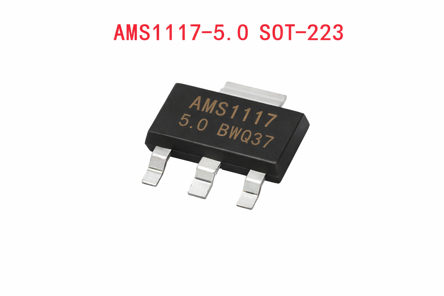 Лінійний стабілізатор напруги AMS1117-5.0V LDO SOT-223 (набір 2 шт)
