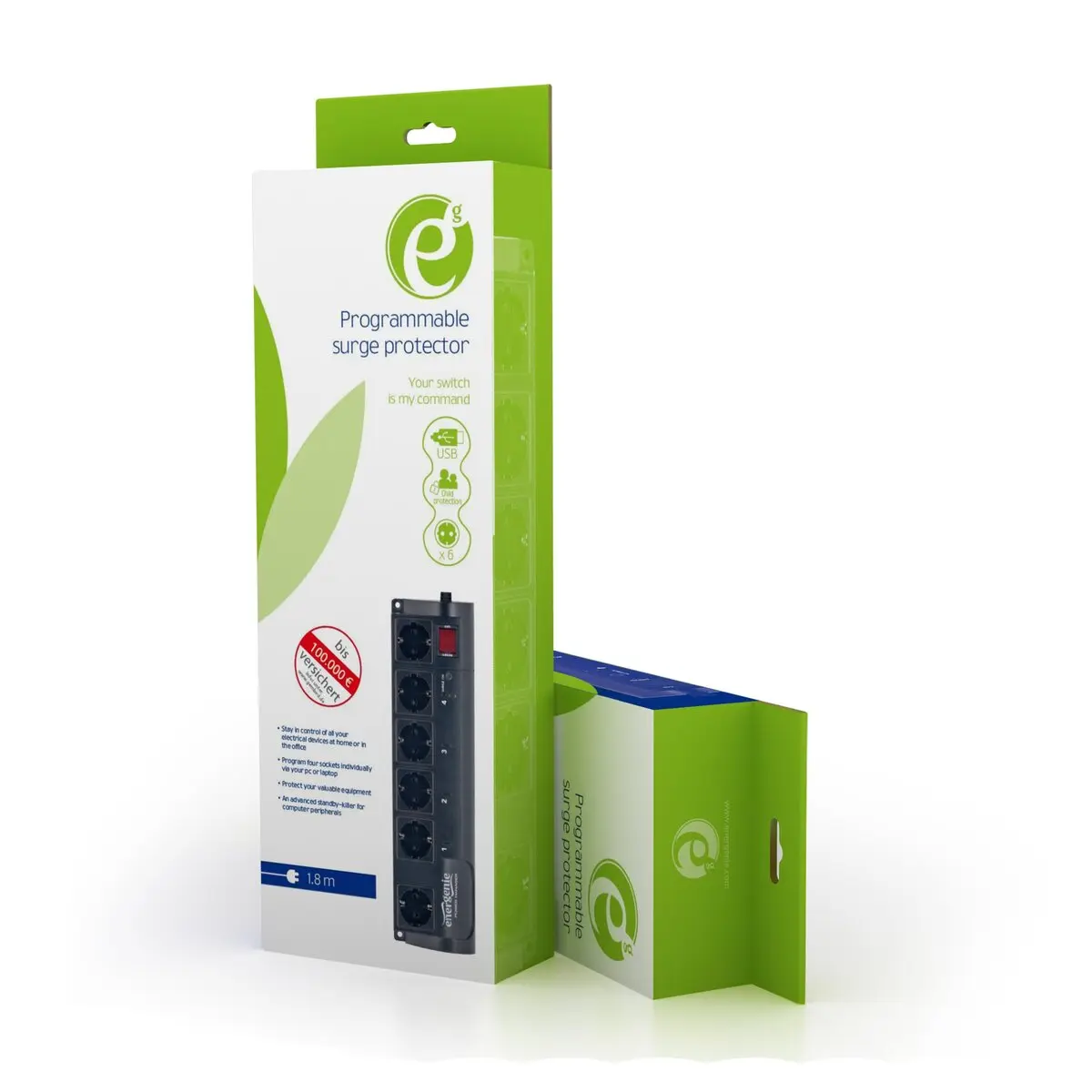 Мережевий фільтр, програмується, USB інтерфейс EnerGenie EG-PMS2 — фото 3