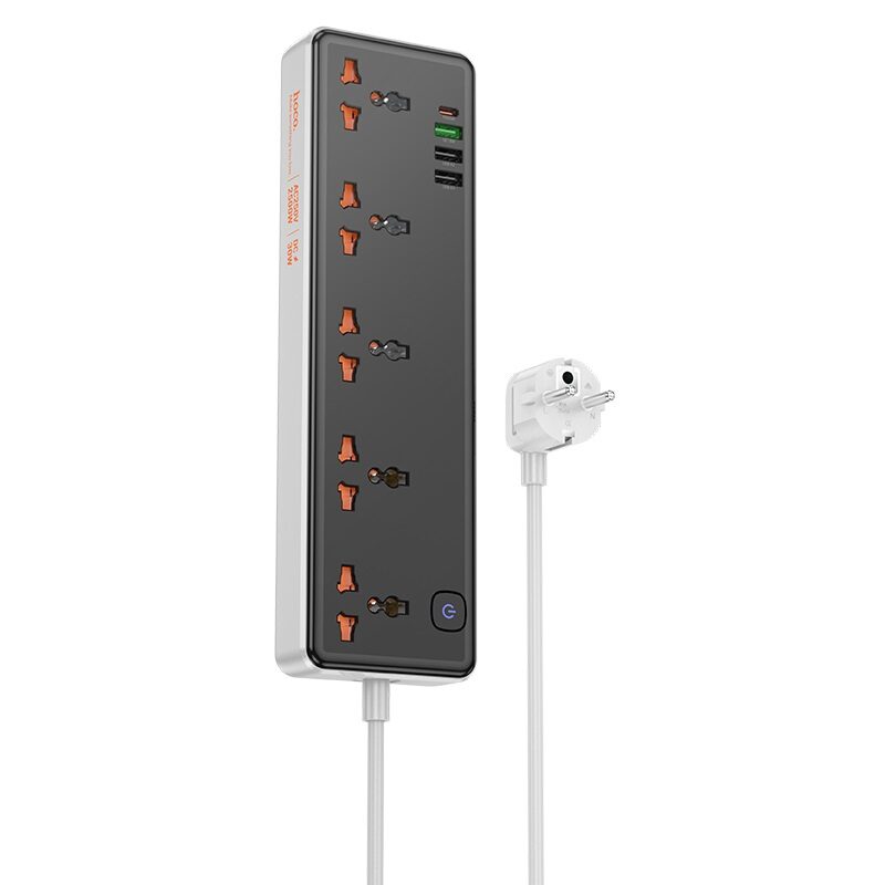 Мережевий подовжувач Hoco AC14A Rico 5-position socket(PD30W/1C3A)