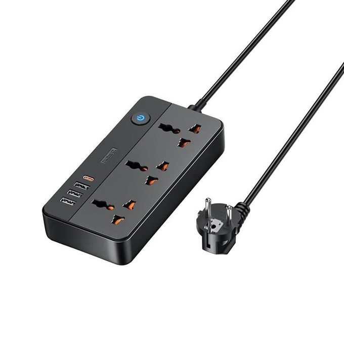 Мережевий подовжувач "Remax Kiddy Series (1.5 m) 20W 3A1C 3-outlet