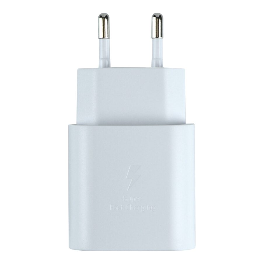 Мережевий зарядний пристрій 25W USB-C для Samsung Galaxy iPhone iPad